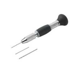 Hand Drill & 3 Drill Bits