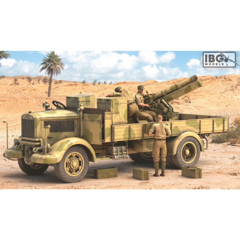 3Ro Italian Truck w/100/17 100mm Howitzer