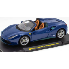 Ferrari 488 Spider Blue - Inspired by 1950 166 Touring- Supercar Collection