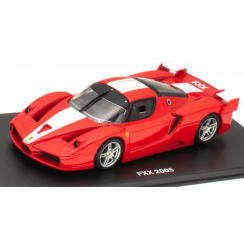 Ferrari FXX 2005 - Red - White Stripes Ferrari Collection - cased