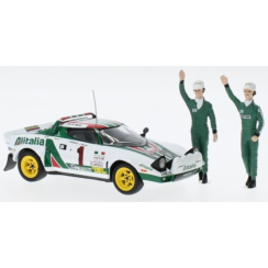 Lancia Stratos HF #1 Rally Monte Carlo 1977 Winner Serie 1 w/Figures Munari/Maiga