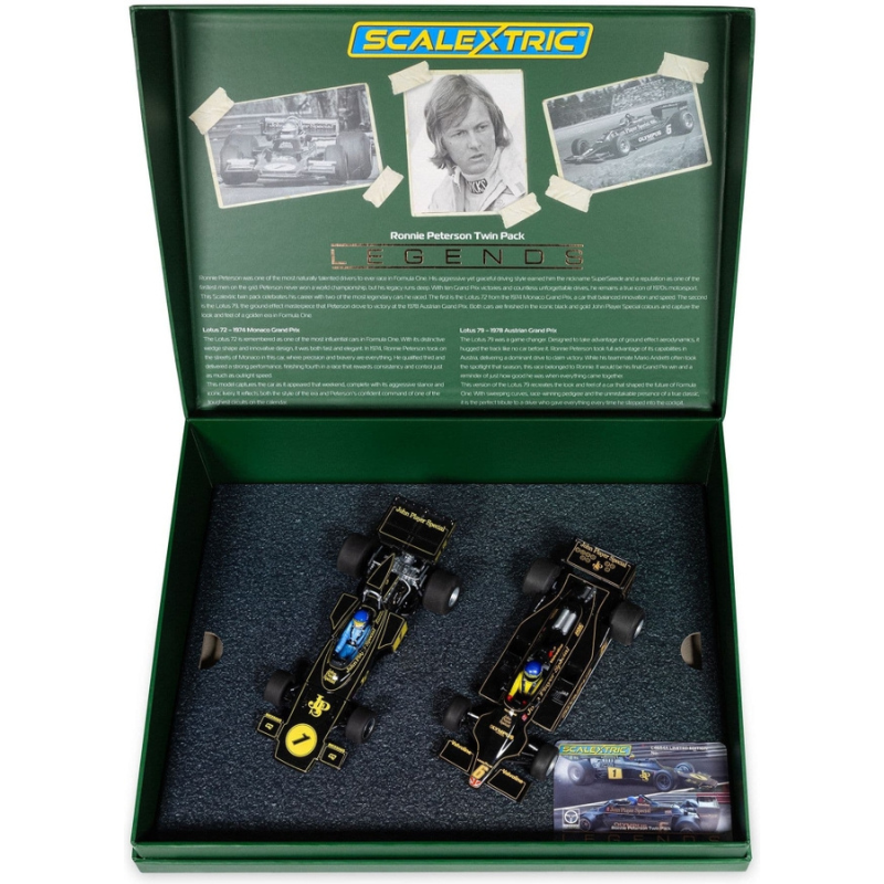 Scalextric Ronnie Peterson Twin Pack Lotus 72 and 79